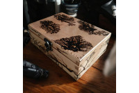 Drewniane pudełko na biżuterię,organizer