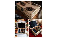 Drewniane pudełko na biżuterię,organizer