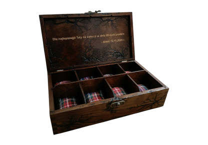 Drewniane pudełko na...