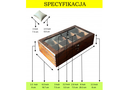 Drewniane pudełko na zegarki,pudełko na zegarki, Organizer na zegarki