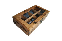 Drewniane pudełko na zegarki,pudełko na zegarki, Organizer na zegarki