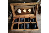 Drewniane pudełko na zegarki,pudełko na zegarki, Organizer na zegarki