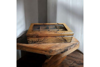 Drewniane pudełko na zegarki,pudełko na zegarki, Organizer na zegarki