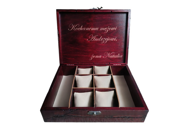 Organizer na zegrki,Drewniane pudełko na zegarki,pudełko na zegarki,