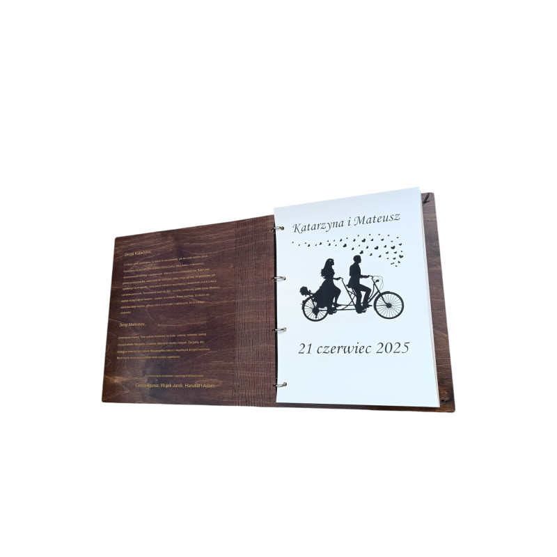 Drewniany Album na Zdjęcia - Idealny na Ślub, Komunię i Inne Uroczystości