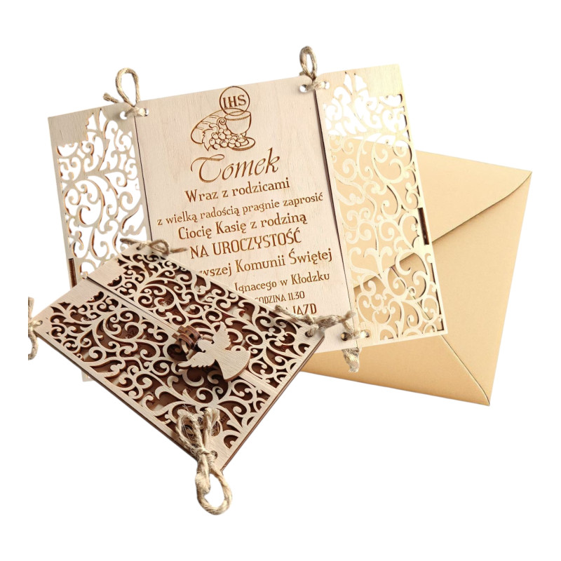 Zaproszenie Pierwsza Komunia Święta