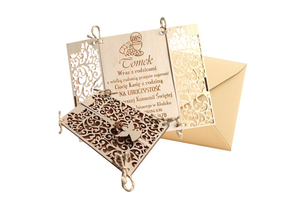 Zaproszenie Pierwsza Komunia Święta