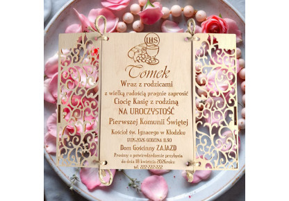 Zaproszenie Pierwsza Komunia Święta