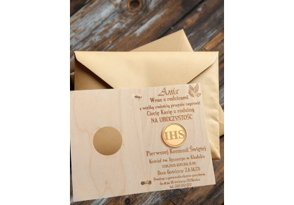 Zaproszenie Pierwsza Komunia Święta