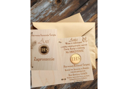 Zaproszenie Pierwsza Komunia Święta