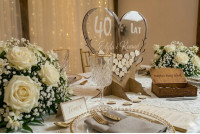 Drewniana Księga Gości w Kształcie Drzewa 3D/120 serc