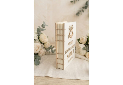 Pierwsza Komunia ,Drewniana Księga, Ksiega Okolicznościowa