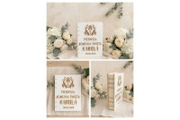 Pierwsza Komunia ,Drewniana Księga, Ksiega Okolicznościowa