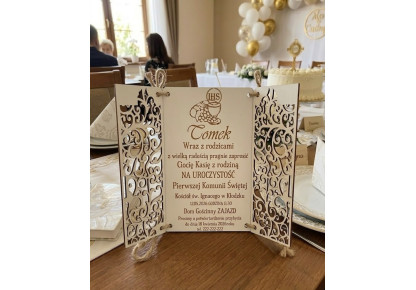 Zaproszenie Pierwsza Komunia Święta
