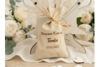 Drewniana Księga Gości I Komunia  w Kształcie Serca 3D/40 serc