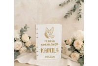 Pierwsza Komunia ,Drewniana Księga, Ksiega Okolicznościowa
