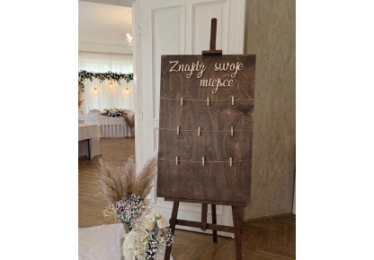 Tablica Plan Stołów, Wesele, Chrzciny, Komunia