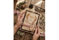 Rustykalne zaproszenia ślubne, Boho ażurowe,Zaproszenia ślubne EKO