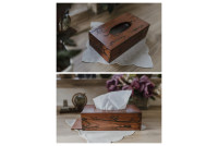 Chustecznik, CHUSTECZNIK drewniany pudełko chusteczki, Pudełko na chusteczki