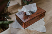 Chustecznik, CHUSTECZNIK drewniany pudełko chusteczki, Pudełko na chusteczki