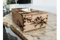 CHUSTECZNIK drewniany pudełko chusteczki, Pudełko na chusteczki