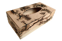 CHUSTECZNIK drewniany pudełko chusteczki, Pudełko na chusteczki