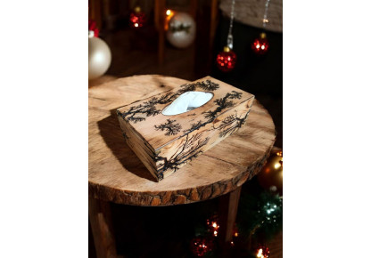 CHUSTECZNIK drewniany pudełko chusteczki, Pudełko na chusteczki