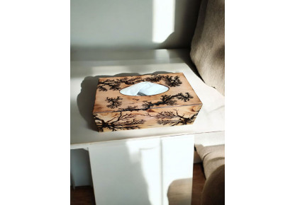 CHUSTECZNIK drewniany pudełko chusteczki, Pudełko na chusteczki