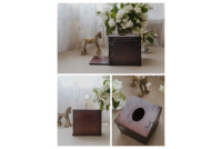 Chustecznik, CHUSTECZNIK drewniany pudełko chusteczki, Pudełko na chusteczki