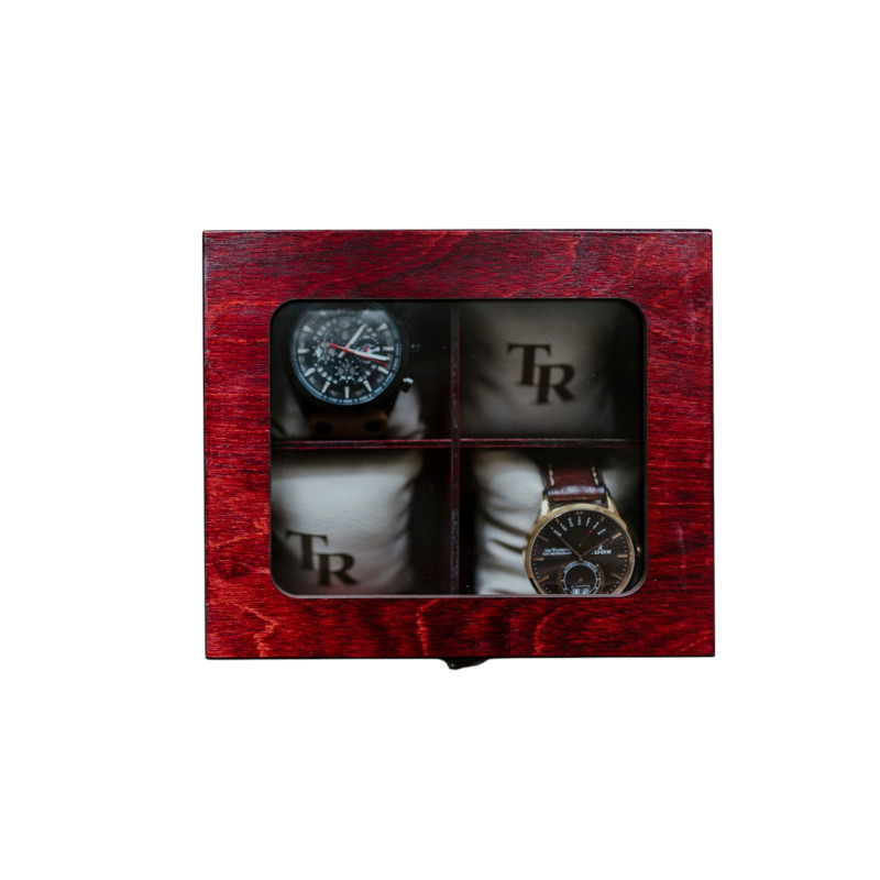 Drewniane pudełko na zegarki,pudełko na zegarki, Organizer na zegarki