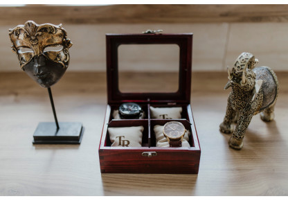 Drewniane pudełko na zegarki,pudełko na zegarki, Organizer na zegarki