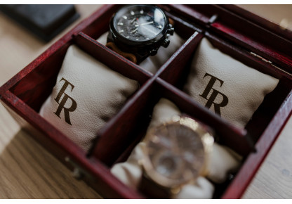Drewniane pudełko na zegarki,pudełko na zegarki, Organizer na zegarki